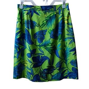 John Roberts Beautiful Vintage Floral A-Line Midi Skirt Women's Size 10